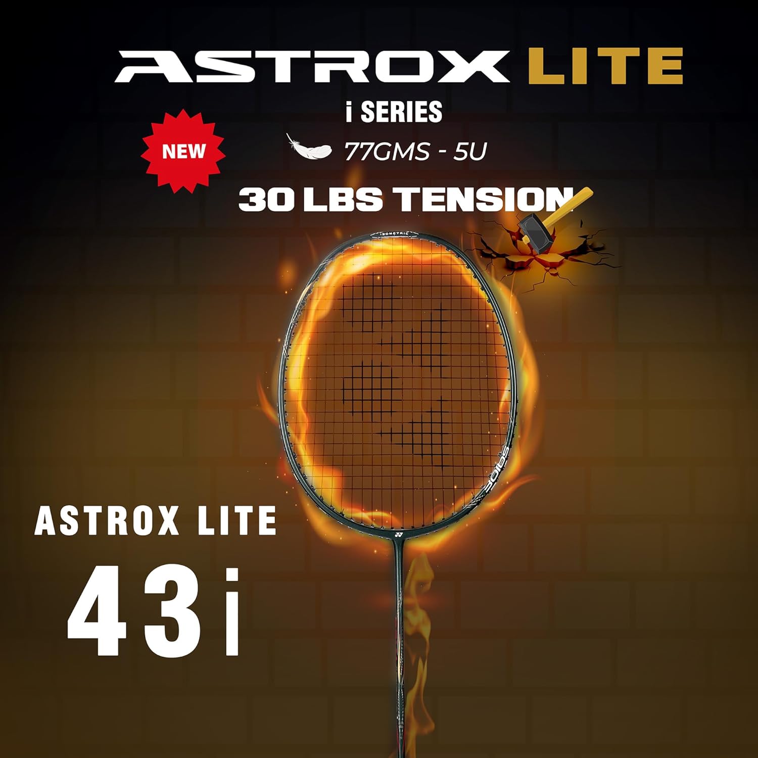 YONEX Graphite Badminton Racquet Astrox Lite 43I 5U G4