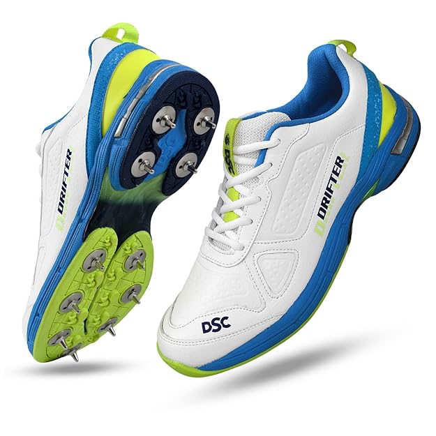 DSC Drifter Cricket Shoes, Color - SGYL24, Size-4