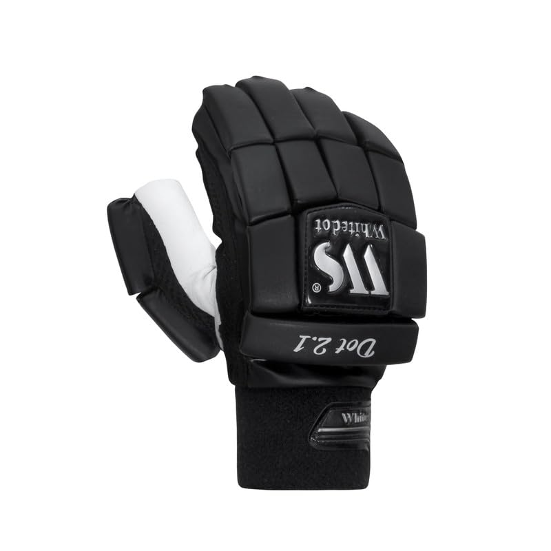 WHITEDOT Sports Leather Winged Cricket Batting Glovessuitable for Youth|Medium Right Handwhite
