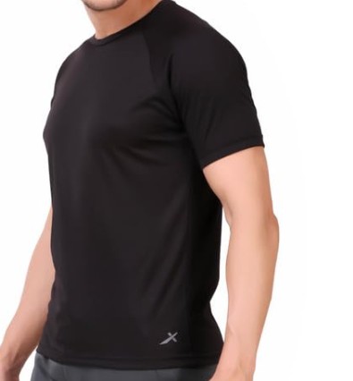 VECTOR X Self Design Men Round Neck T-Shirt 100% Polyerster (Pack of 3)