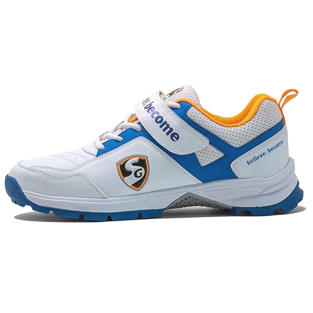 SG Mens Shoe Century 6 0 White/Royal Blue/Orange No 8