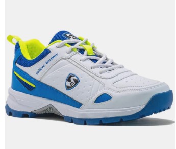 SG Men Shoe Club 6 0 White/Royal Blue/Lime No 4