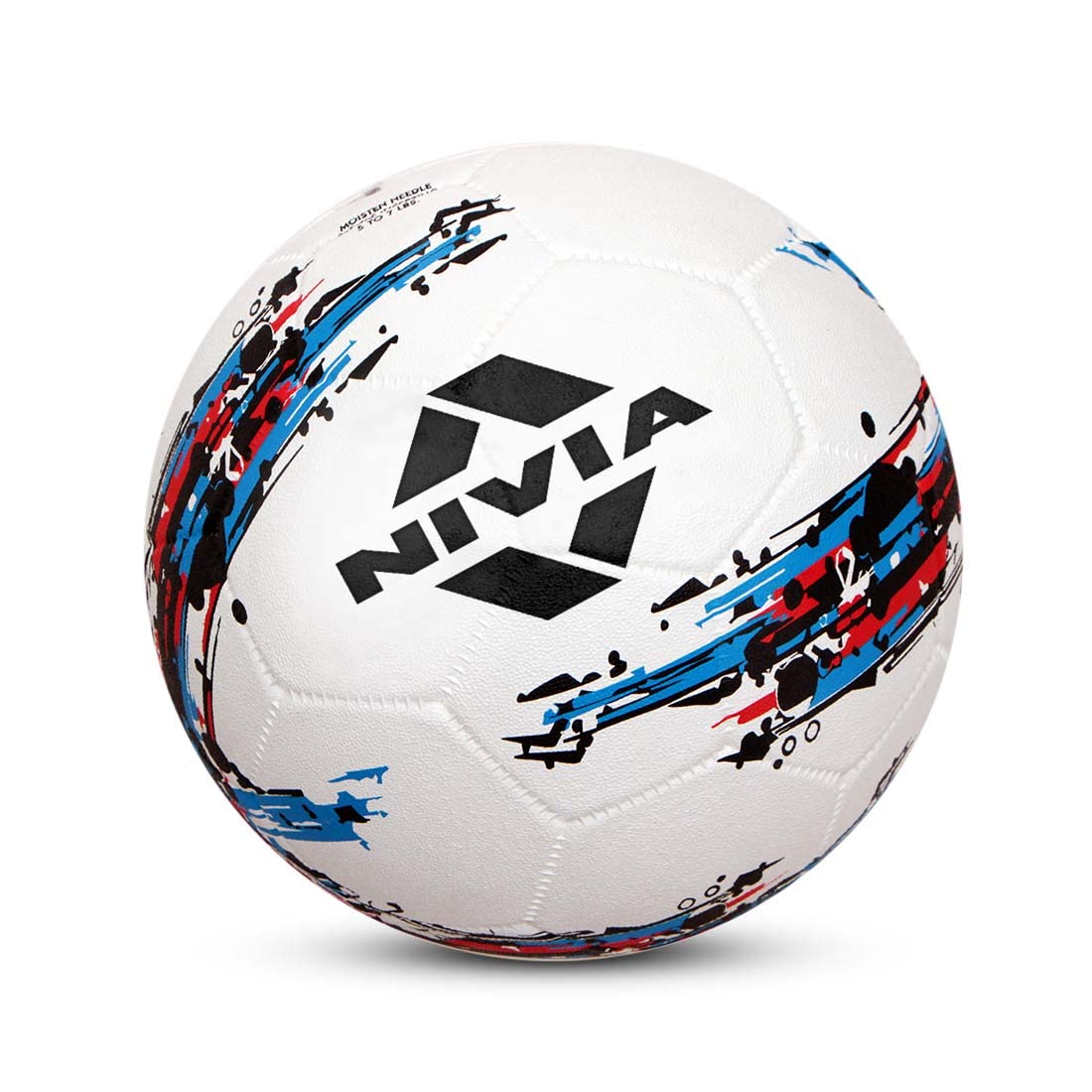 Nivia Storm White Moulded Football with Ball Pump Football - Size: 5 (Pack of 1, White)
