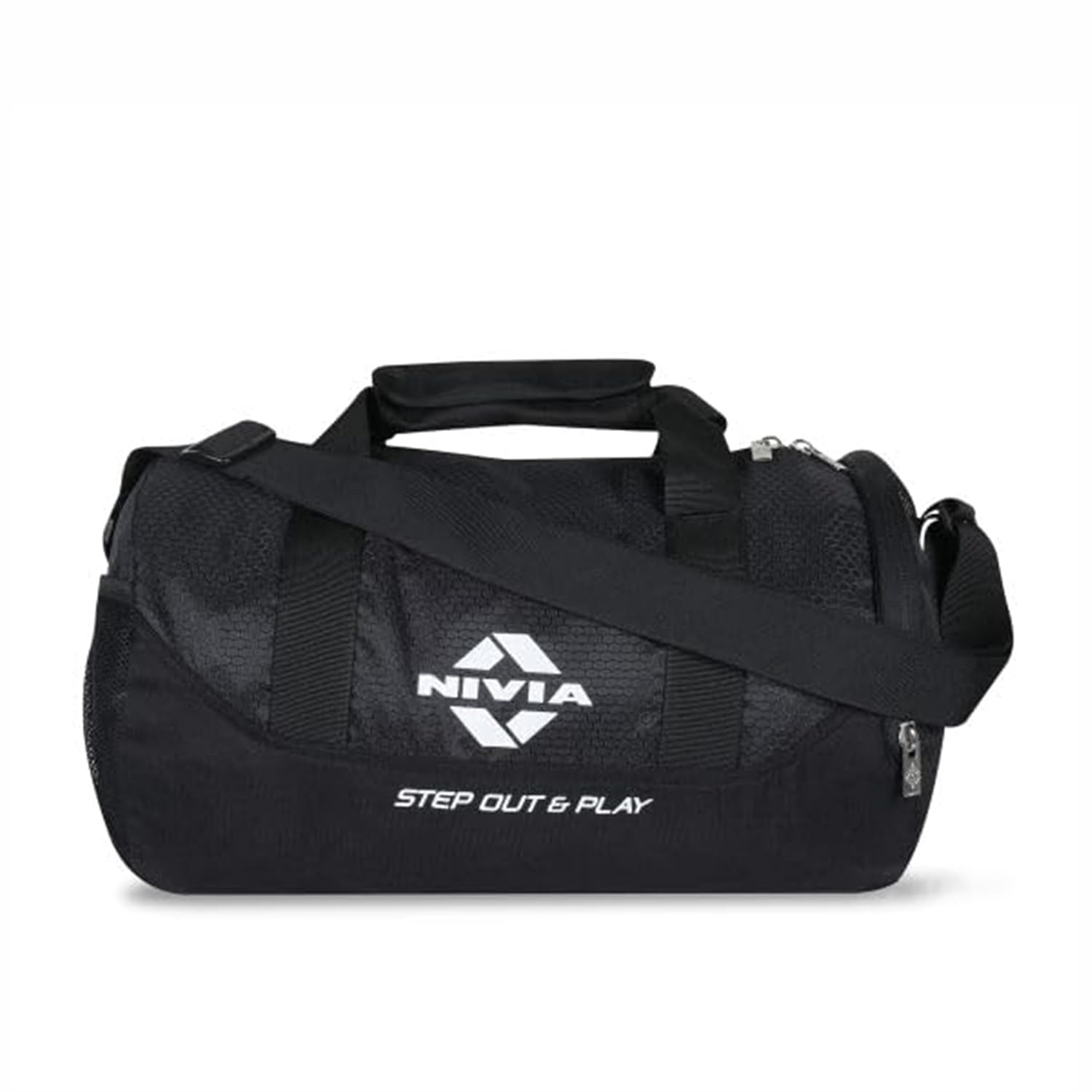 NIVIA Beast Gym Bag-4, Polyester Gym & Fitness Bag for Men & Women with Separate Shoes Compartment, Adjustable Shoulder Strap, Suitable for Sports, Tr