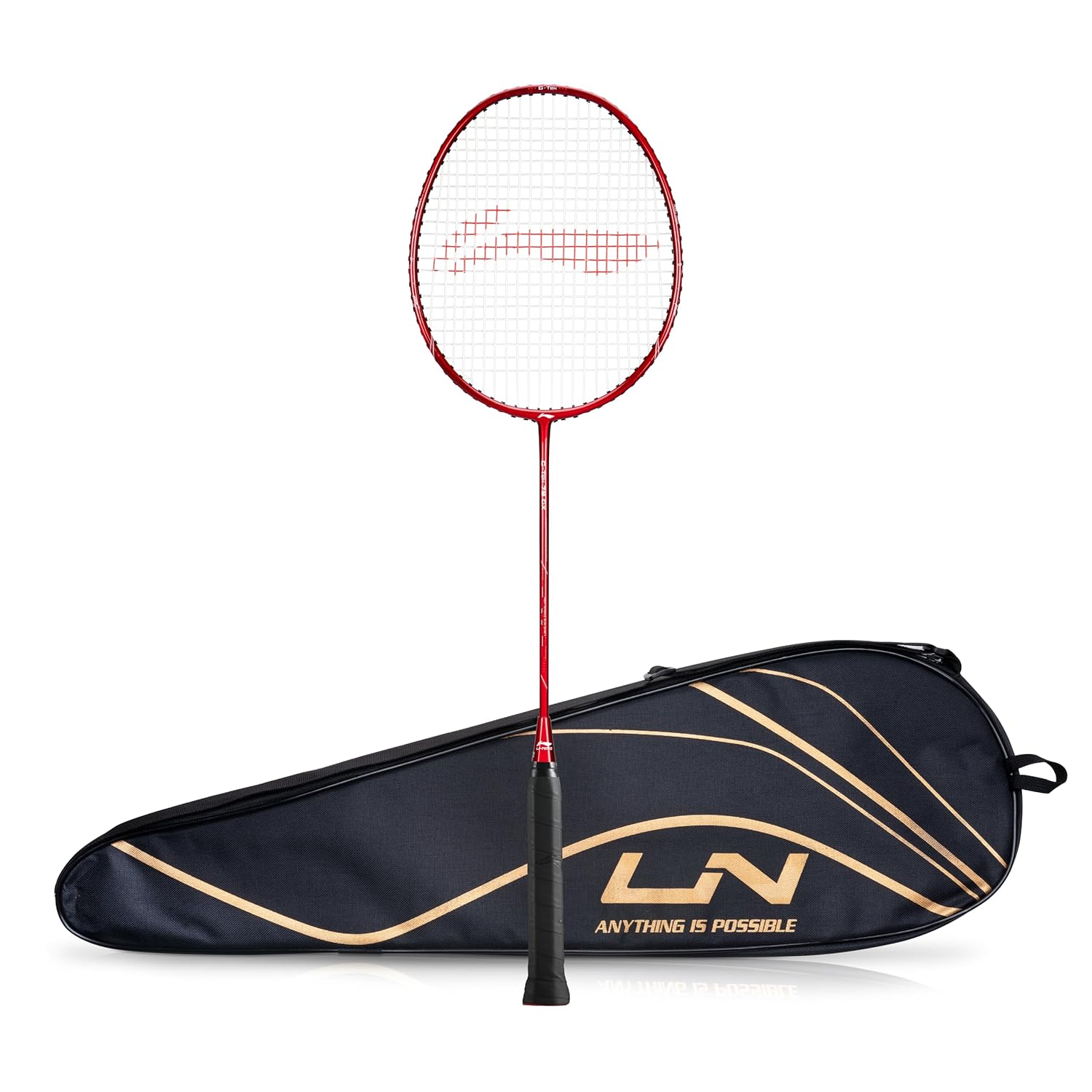 Li-Ning G-TEK 78 GX (AYPP294-5) Composite Strung Graphite Badminton Racquet with Free Cover(Blue/Gold,Set of 1)
